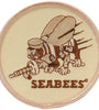 US Military USN SEABEES (DESERT) (3-1/16") Patch Iron On