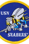 US Military USN SEABEES (3-1/16") Patch Iron On