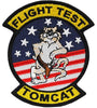 US Military USN TOMCAT Fighter Test (3-1/2") Patch Iron On