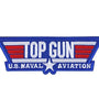 US Military USN TOP GUN U.S. Naval Aviation LOGO (4-1/4") Patch Hook And Loop