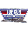 US Military USN TOP GUN U.S. Naval Aviation JET Side (4-5/8") Patch Iron On