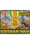 US Military VIETNAM WAR SVC MEDAL (5-1/4") Patch Iron On