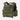 Tactical plate carrier vest in green camouflage with front MOLLE webbing and side magazine pouches