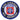 Round military patch: blue border, '82nd Airborne' text, parachute emblem