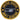 Circular military aviation patch, dark navy with yellow border, helicopter icon and USA titles