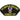 Purple Heart combat veteran patch with medal emblem and black border