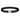 Canvas belt with black webbing strap and silver metal buckle with rectangular keeper.