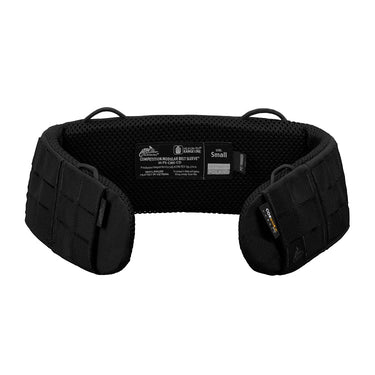 Black modular belt sleeve with mesh back and padded side panels, Small