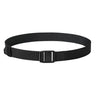 Black EDC magnetic belt with double-slot metal buckle