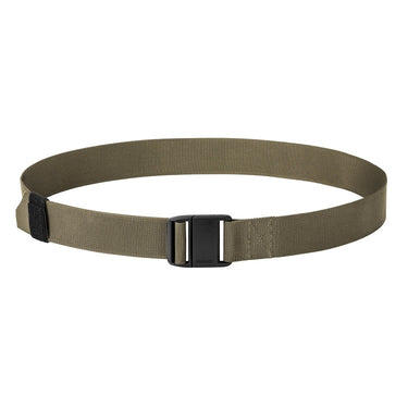 Olive EDC magnetic belt with black double-slot metal buckle