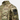 Camouflage field shirt with stand collar, front zipper, and chest pockets