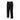 Black cargo pants with flap cargo pockets and drawstring hems