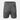Shadow grey tactical-style shorts with elastic waistband and two cargo side pockets