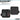 Two-slot battery holder with hook-backing panel, black fabric and mesh inserts
