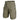 Poly-cotton ripstop shorts in olive, with drawstring waistband and cargo pockets