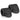 Hook-and-loop equipment straps, dark gray/black with stitched logo pads, 2-pack
