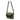 Shoulder bag with flap and MOLLE-style front straps, green and black accents