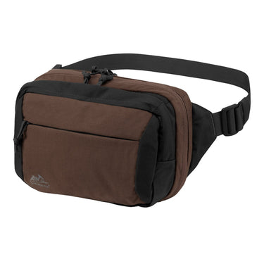 Coyote brown Cordura waist pack with adjustable shoulder strap and front zip pocket