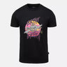 Black crew-neck T-shirt with colorful BRITTT graphic on the front
