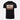 Black crewneck T-shirt with square desert camouflage graphic on the chest