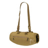 Coyote canvas hand warmer pouch with carry straps and front zip pocket