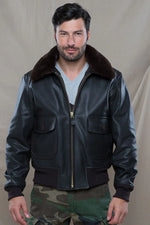 Pre-Order: Cockpit USA G-1 Goatskin Flight Jacket With Removable Collar (7103060213944)