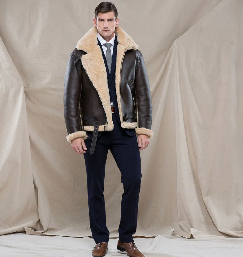 Cockpit USA British Style RAF Sheepskin Bomber Jacket Hong Kong MG Trading Limited