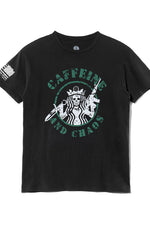 American Spartan Apparel Caffeine & Chaos Tee (7099872477368)