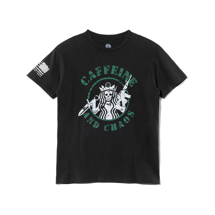 American Spartan Apparel Caffeine & Chaos Tee (7099872477368)