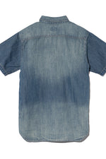 Houston Denim Short Sleeve Work Shirt (7103487344824)