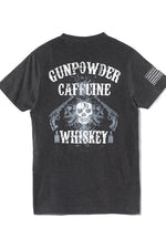 American Spartan Apparel Gunpowder Caffeine & Whiskey Tee