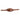 Brown leather chin strap with center pad and row of adjustment holes
