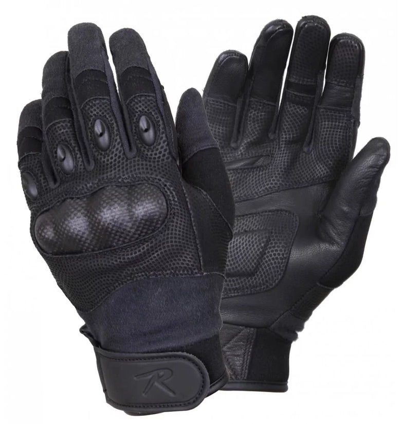 Rothco Carbon Fiber Hard Knuckle Tactical Gloves