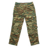 Combat tactical pants, green/brown camo, cargo pockets and belt loops
