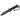 Combat knife with black textured grip and dark blade, shown with sheath strap