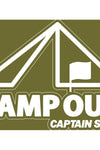 Captain Stag Camp Out Sticker Clear (7103052349624)