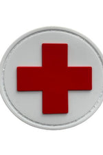 MG Military & Outdoor Medic Cross Patch Hook & Loop