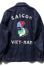 Houston Denim Vietnam Map Jacket