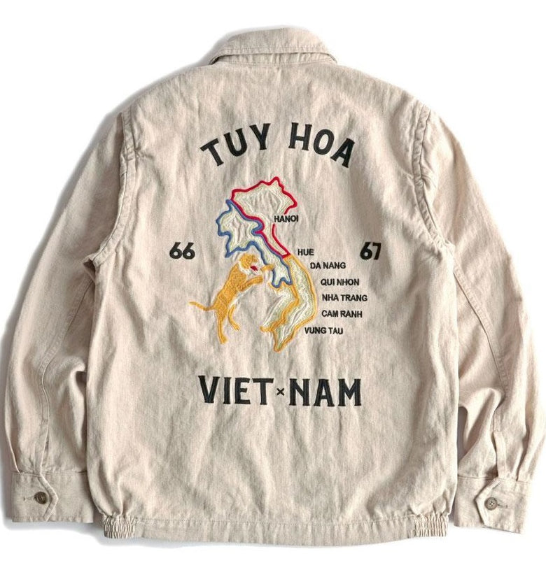 Houston Cotton Linen Vietnam Map Jacket – Hong Kong