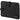 Black mini tablet insert with hook-and-loop straps and stitched border, front view