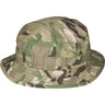 Multicam camo bush hat with wide brim and stitched front panel