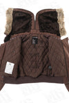 Alpha Industries Lucy Ladies Jacket Brown / S (Small) (7099803861176)