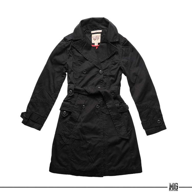 Alpha Industries Ladies Military Trench Coat (7099803959480)