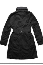 Alpha Industries Ladies Military Trench Coat Black / XS (X-Small) (7099803959480)