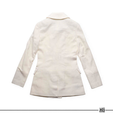 Alpha Industries Ladies Wool Long Peacoat White / S (Small) (7099804090552)
