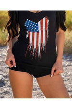 American Spartan Apparel Flag Women Tee (7099872837816)