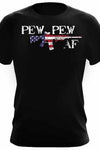 American Spartan Apparel Pew Pew Red White Blue Tee (7099873165496)