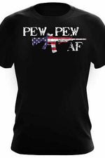 American Spartan Apparel Pew Pew Red White Blue Tee (7099873165496)