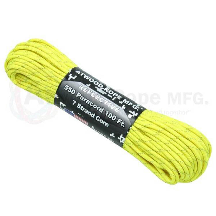 Atwood Rope 50' 7 Strand 550lbs Reflective Paracord (7099902230712)