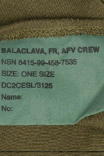 Like New British Army AFV Flame Retardant Balaclava Sage Green (7102996447416)